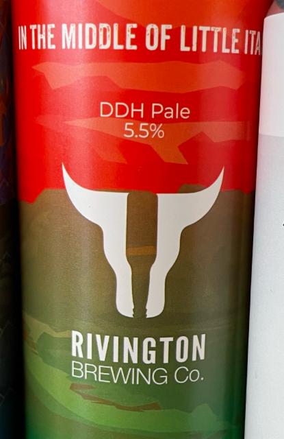 In the middle of little Italy 5.5%, Rivington Brewing Co., England