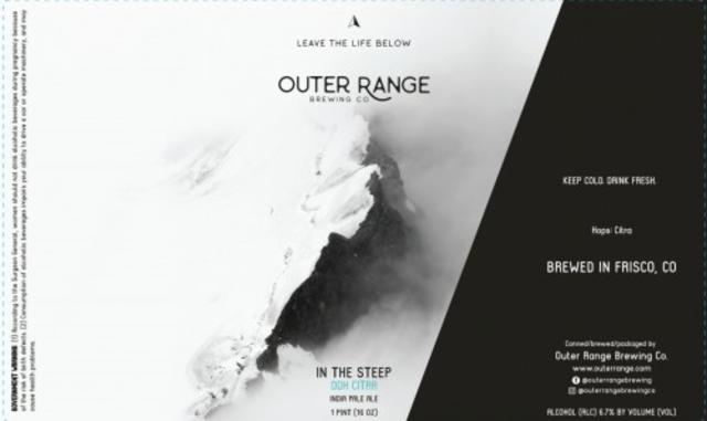 In The Steep Citra 6.7%, Outer Range Brewing Co. (France), France