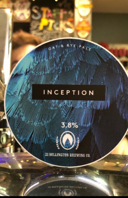 Inception 3.8%, Bollington Brewing, England