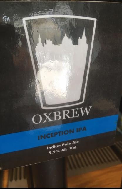 Inception IPA 5.9%, Oxbrew, England