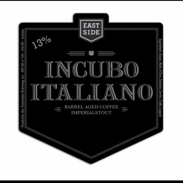 Incubo Italiano 13.0%, Eastside Brewing, Italy