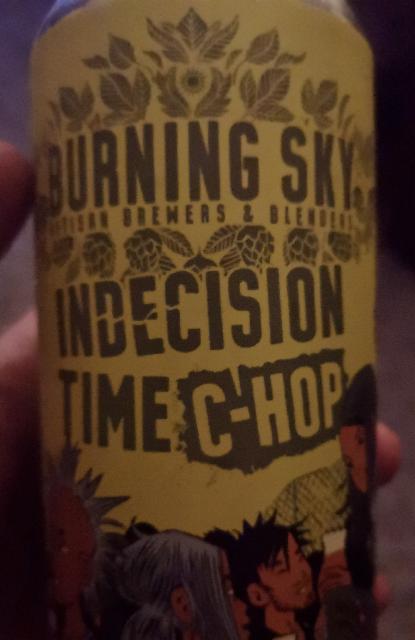 indecision time c-hop 5.6%, Burning Sky Brewery, England