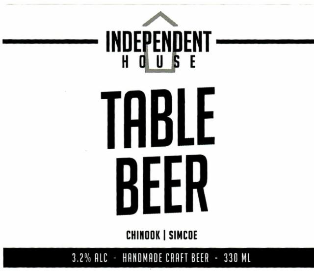 Independent House Table Beer 3.2%, Independent Beer Company, France
