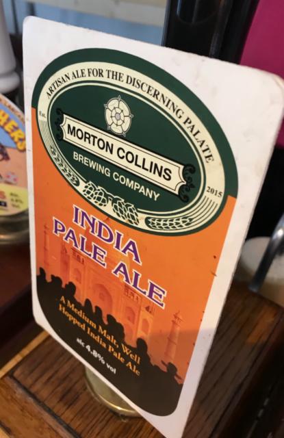 Morton Collins India Pale Ale 4.8%, Morton Collins Brewing Company, England