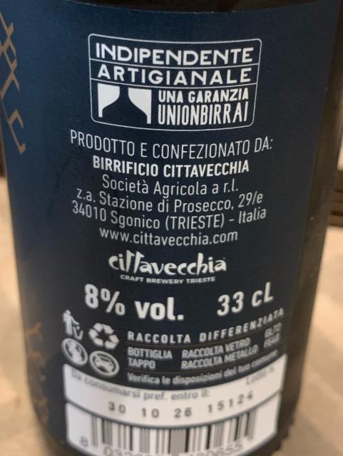 India pale ale 0.8%, Birrificio Cittavecchia, Italy