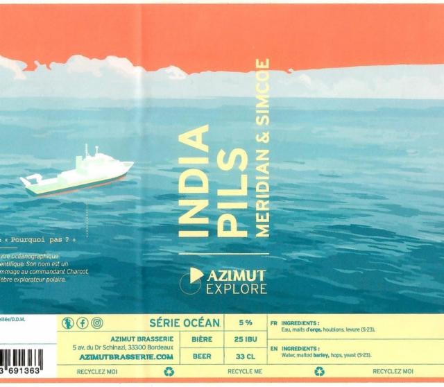 India Pils 5.0%, Azimut Brasserie, France