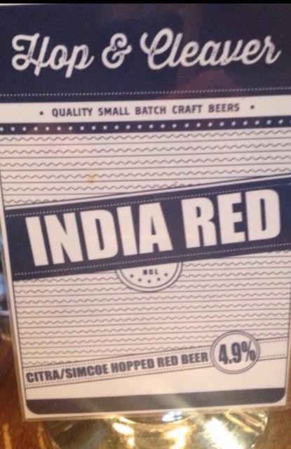 India Red 4.9%, Hop & Cleaver, England