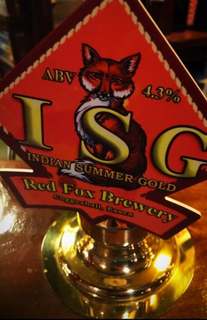 Indian Summer Gold 4.3%, Red Fox Brewery, England