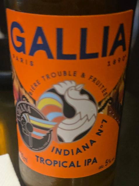 indiana tropical ipa 5.0%, Gallia Paris (Heineken), France