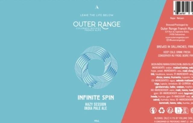 Infinite Spin 4.1%, Outer Range Brewing Co. (France), France