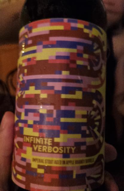 infinite verbosity aged in apple brandy barrels 13.0%, Modern Times Beer, United States