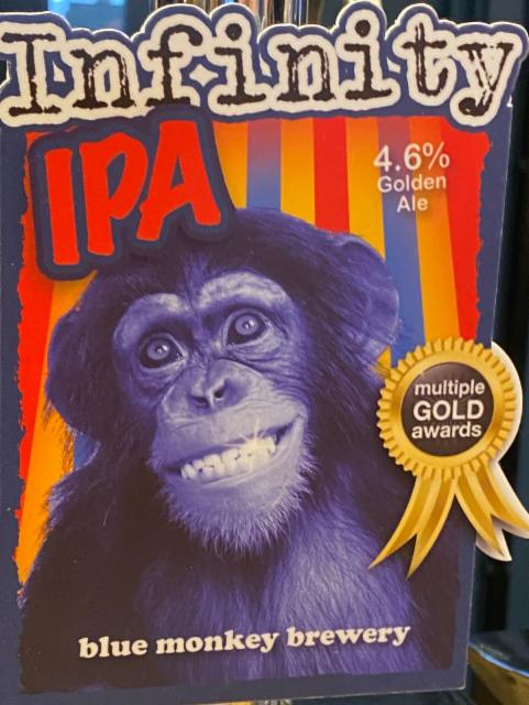 Infinity IPA 4.6%, Blue Monkey Brewery, England