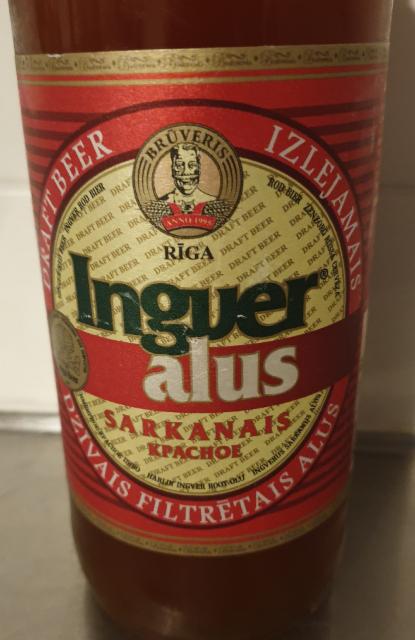 Ingver Sarkanais Alus 5.4%, Bruveris (Alus Tirdzniecibas Grupa), Latvia