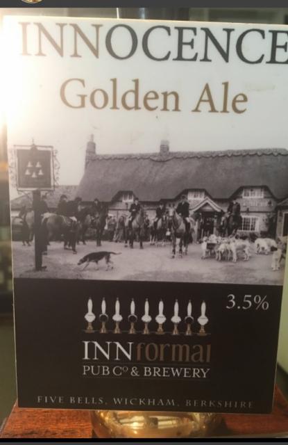 INNocence 3.5%, INNformal Brewery, England