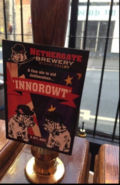 'Innorowt' 3.8%, Nethergate Brewery, England
