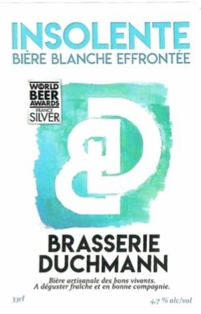 Insolente 4.7%, Brasserie Duchmann [Closed], France