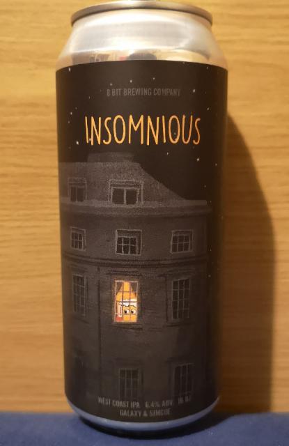 Insomnious 6.4%, 8 Bit Brewing Company (CA), United States