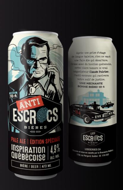 inspiration québécoise – anti-escrocs 4.9%, Brasserie MaltCo, Canada