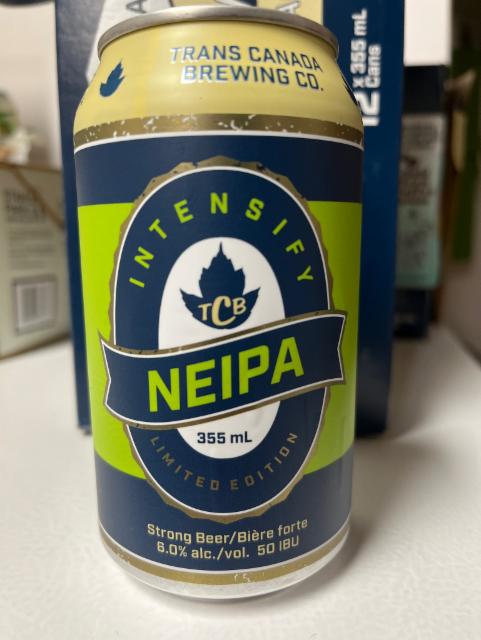Intensify NEIPA 6.0%, Trans Canada Brewing Company, Canada