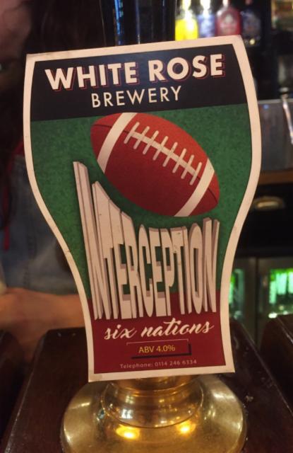 Interception 4.0%, White Rose Brewery, England