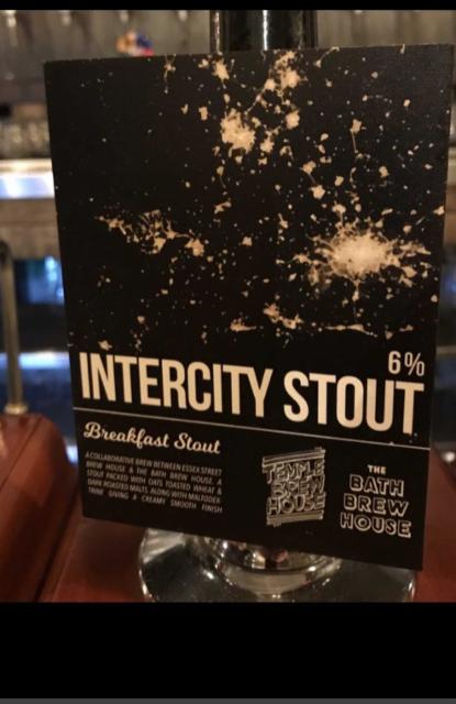 Intercity Stout 6.0%, Temple Brew House (Essex Street Brewery), England