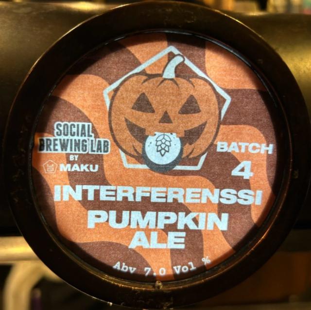 Interferenssi Pumpkin Ale #4, Social Brewing Lab By Maku Brewing
