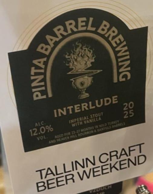 Interlude (2025) 12.0%, Pinta Barrel Brewing, Poland
