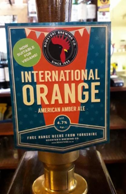 International Orange 4.7%, Rooster's Brewing Co., England