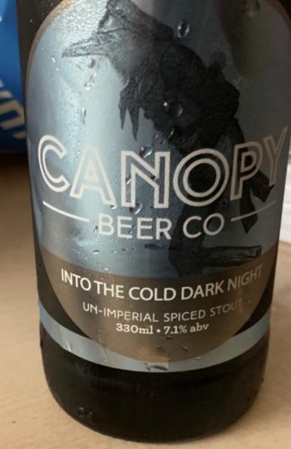Into The Cold Dark Night 7.1%, Canopy Beer Co, England