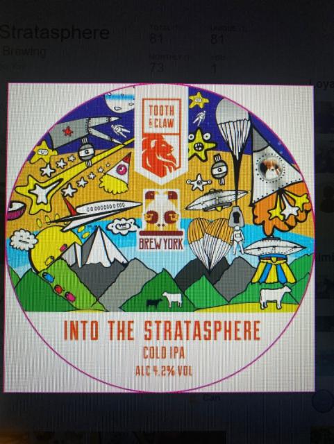 Into The Stratosphere 4.2%, Tooth & Claw Brewing, England