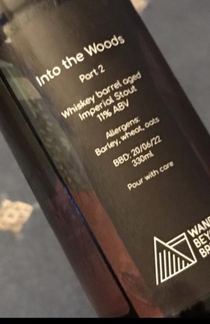 Into The Woods -Part 2 11.0%, Wander Beyond Brewing, England