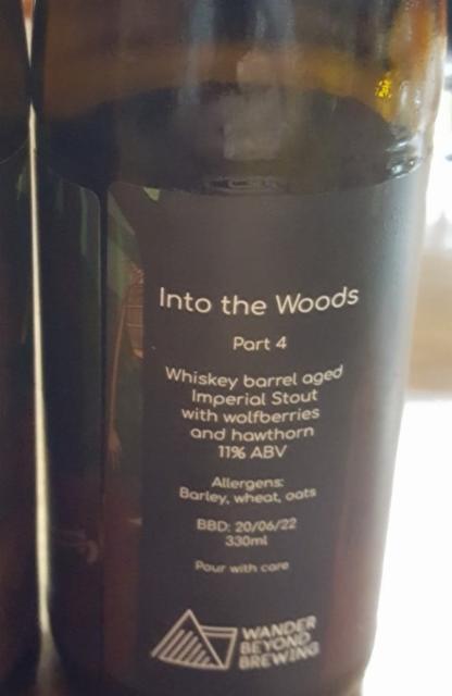 Into The Woods -Part 4 11.0%, Wander Beyond Brewing, England