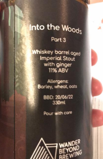 Into The Woods Part 3 11.0%, Wander Beyond Brewing, England
