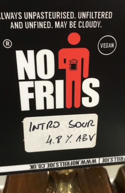 No Frills Intro Sour 4.8%, No Frills Joe Brewing Company, England