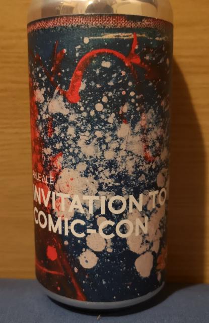 Invitation to comic-con 4.5%, Boundary Brewing, Northern Ireland