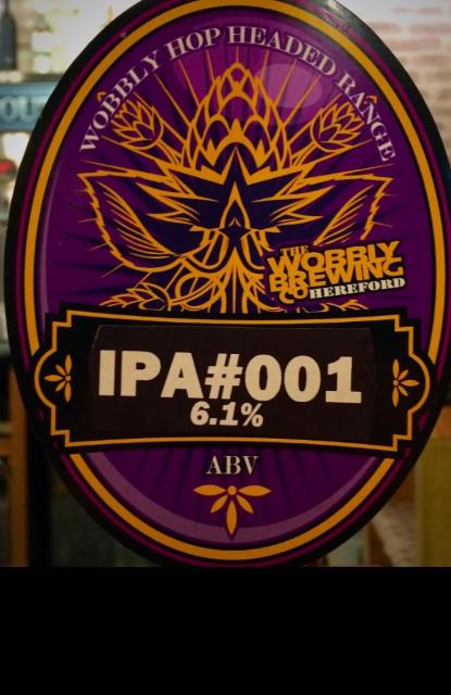 IPA#001 6.1%, The Wobbly Brewing Company, England