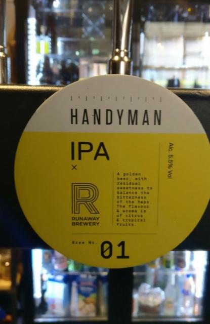 IPA 01 5.5%, Handyman Brewery, England