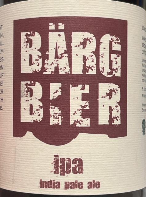 Bärg IPA 5.8%, Bärg Bier, Switzerland