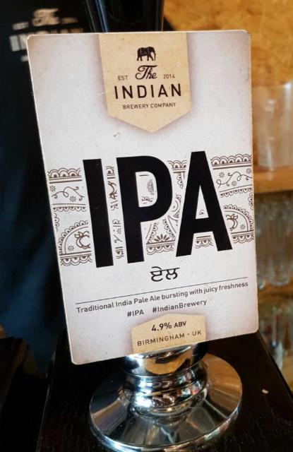 The Indian IPA 4.9%, The Indian Brewery Company, England