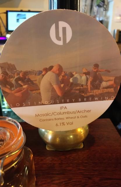 IPA : Mosaic/Columbus/Archer 6.1%, Lost Industry Brewing, England