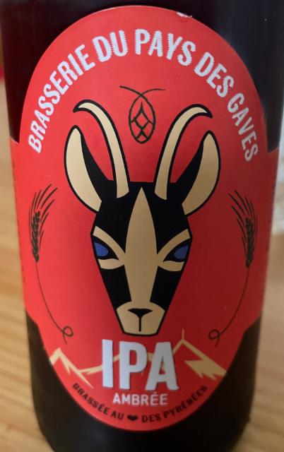 IPA AMBRÉE 5.5%, Brasserie Du Pays Des Gaves, France