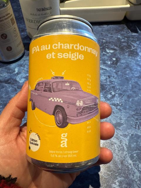Ipa au chardonnay et seigle 5.6%, La Brasserie Grande Allée, Canada