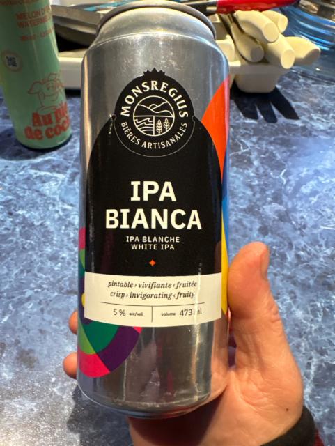 Ipa blanca 5.0%, MonsRegius Bières Artisanales, Canada