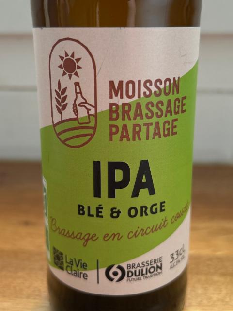 IPA blé et orge 6.0%, Brasserie Dulion, France