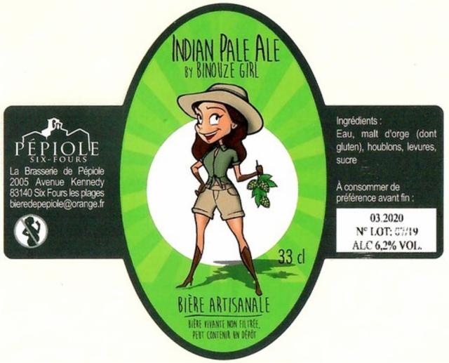 IPA By Binouze Girl, Brasserie De Pépiole [Closed]