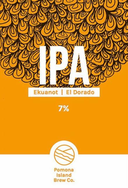 IPA Ekuanot / El Dorado 7.0%, Pomona Island Brew Co, England