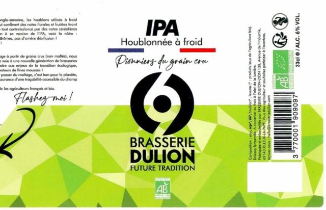 IPA Houblonnée à Froid 6.0%, Brasserie Dulion, France