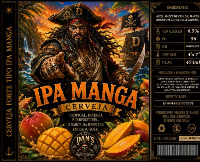 IPA Manga 6.0%, Dan's Brewing Co, Brazil