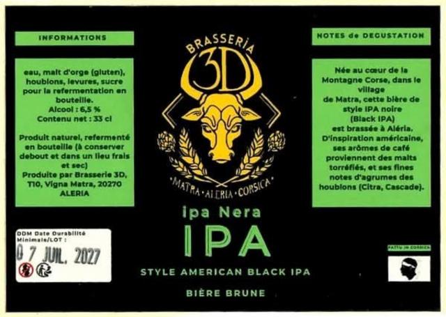 IPA Nera, Brasserie 3D