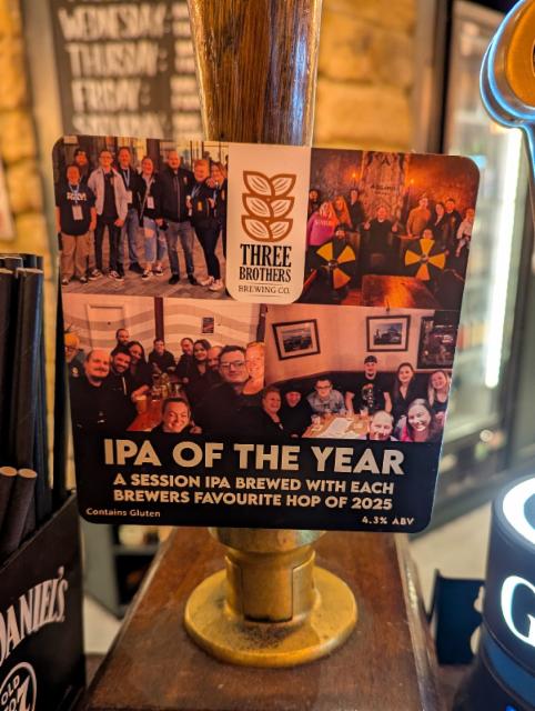 IPA Of The Year 4.3%, Three Brothers Brewing Co, England